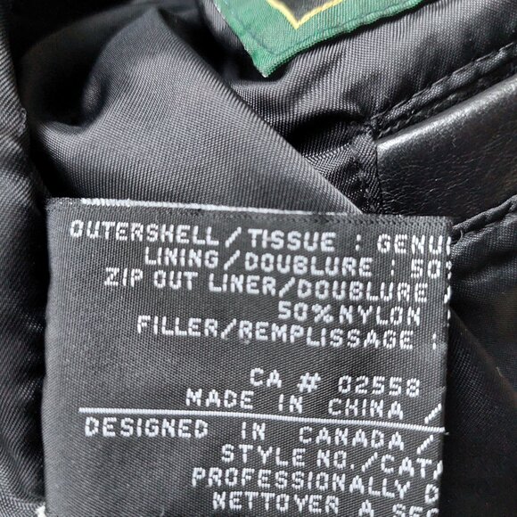 Danier Black Leather Midi Jacket Men's XLarge/44-46 - Picture 5 of 11